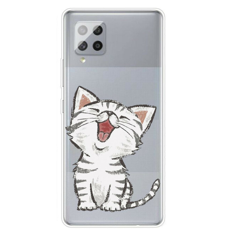 Samsung Galaxy A42 5G fodral för söt katt