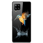 Samsung Galaxy A42 5G Hårdgjord glaskrona Bird Case