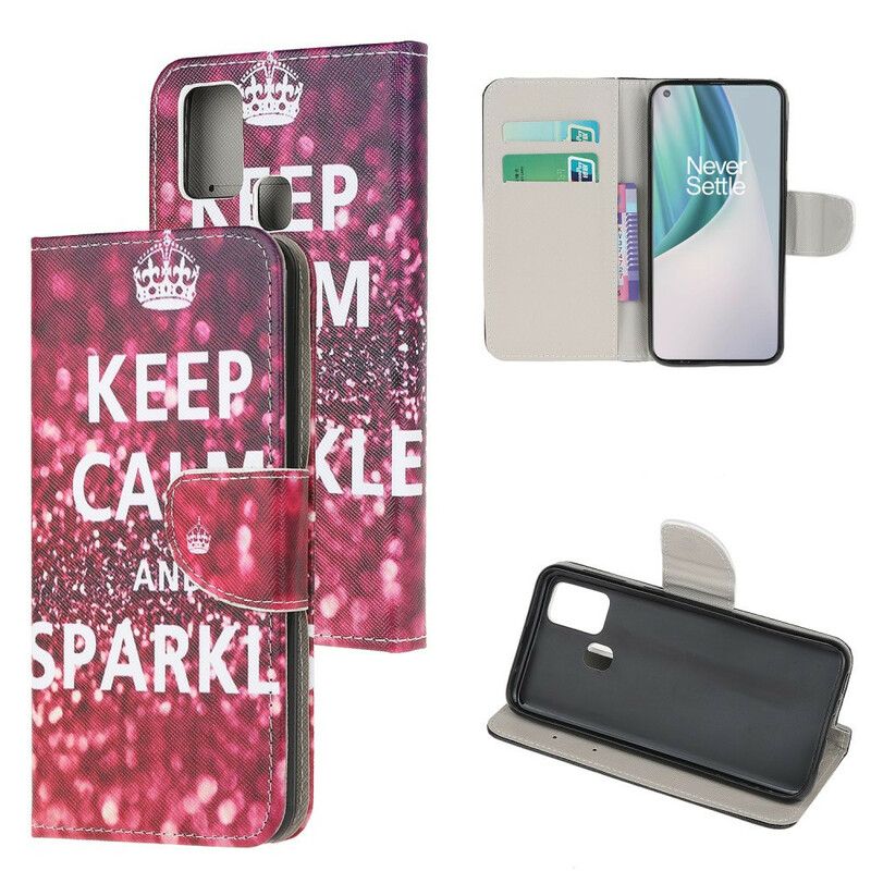 OnePlus Nord N10 Keep Calm and Sparkle Case (håll dig lugn och gnistra)