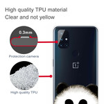 OnePlus Nord N10 Genomskinlig Panda Case