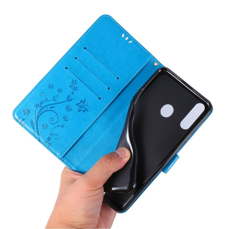 Samsung Galaxy A20s fodral Fjärilar och blommor Samsung Galaxy A20s fodral Fjärilar och blommor