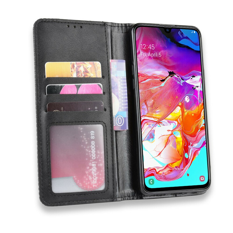 Flip Cover Samsung Galaxy A20s Lädereffekt