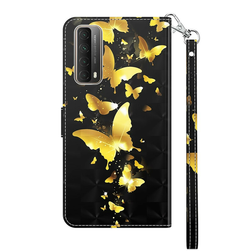 Väska Huawei P Smart 2021 Yellow Butterflies