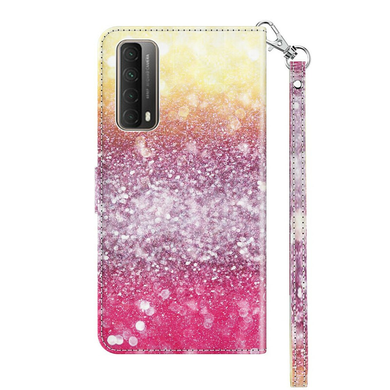 Huawei P Smart Skal2021 Gradient Glitter Magenta