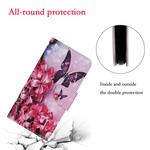 Väska Huawei P Smart 2021 Floral Butterflies Rem
