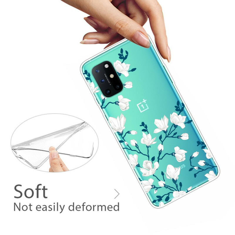 OnePlus 8T SkalWhite Flowers