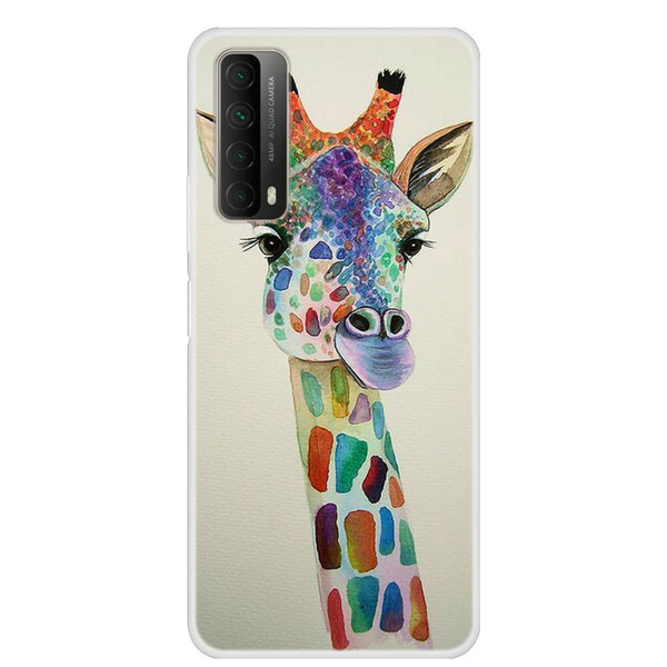 Huawei P Smart Skal2021 Giraff färgglada