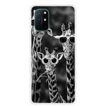OnePlus 8T Cover Giraffer med glasögon