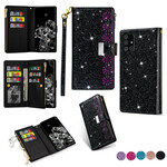 Samsung Galaxy A51 Glitter Wallet Zip Case