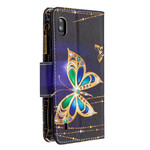 Samsung Galaxy A10 Fack med dragkedja Royal Butterfly Case