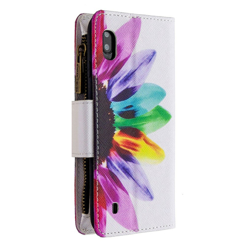 Samsung Galaxy A10 Zipped Pocket Flower