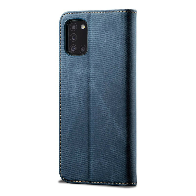 Flip Cover Samsung Galaxy A10 Jeans Fabric