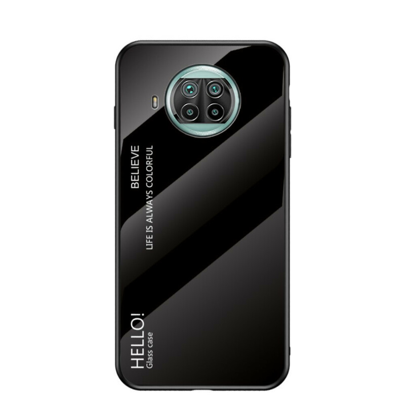 Xiaomi Mi 10T Lite 5G / Redmi Note 9 Pro 5G Hårdgjord glasväska Hello