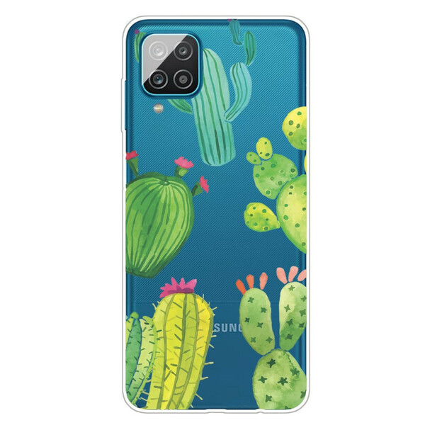 Samsung Galaxy A12 Cactus Watercolour Case
