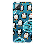 Samsung Galaxy A12 pingvin- och fiskfodral
