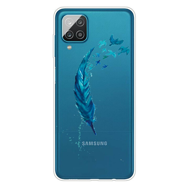 Samsung Galaxy A12 vackert fjäderfäfodral