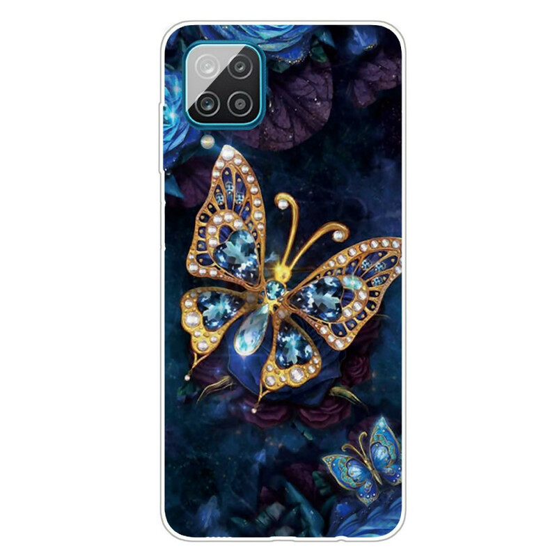 Samsung Galaxy A12 Butterfly Skal Luxury