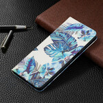 Flip Cover Samsung Galaxy A12 Leaves