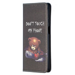Flip Cover Samsung Galaxy A12 Farlig björn