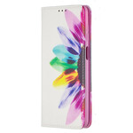 Flip Cover Samsung Galaxy A12 Watercolour Flower