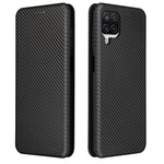 Flip Cover Samsung Galaxy A12 Carbon Fiber