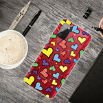 Samsung Galaxy A02s Multicoloured Hearts fodral