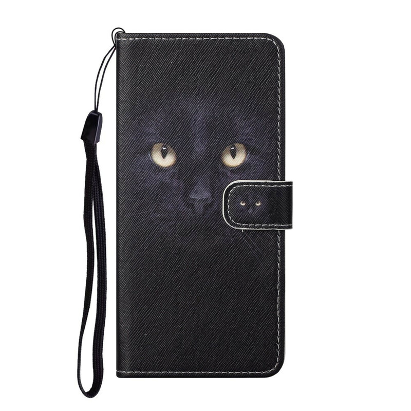 Samsung Galaxy S21 5G Black Cat Eye fodral med band