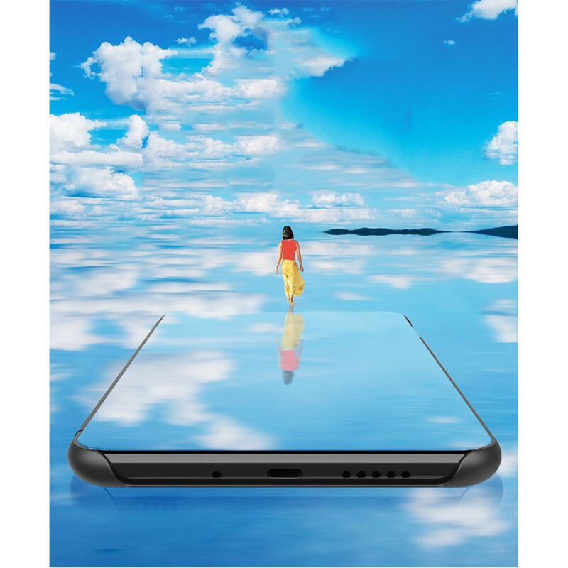 View cover Samsung Galaxy M51 Spegel och konstläder