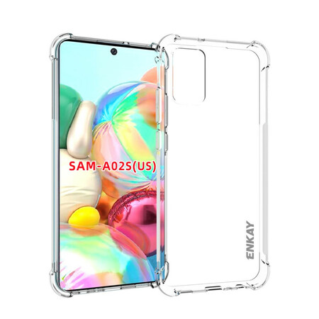 Samsung Galaxy A02s genomskinligt fodral ENKAY