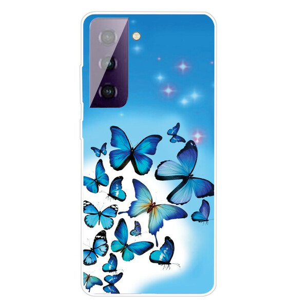 Samsung Galaxy S21 Plus 5G fodral Fjärilar