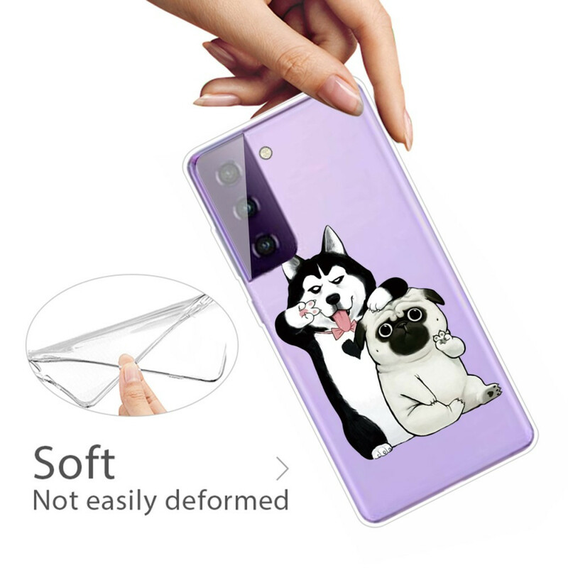 Samsung Galaxy S21 5G fodral Funny Dogs