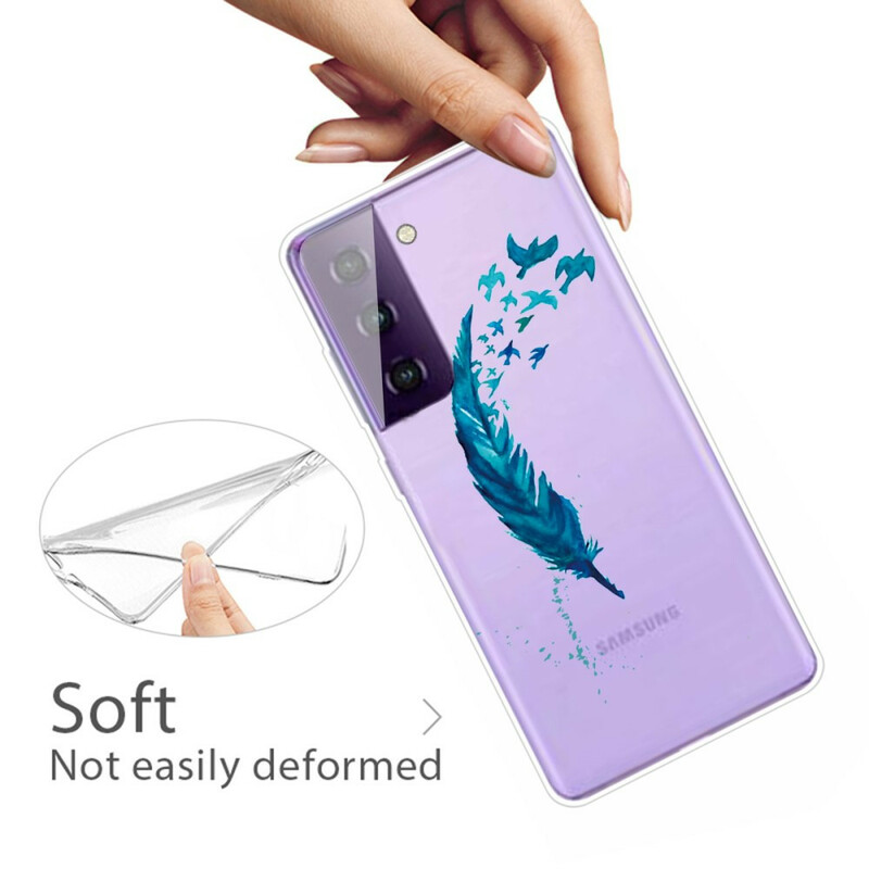 Samsung Galaxy S21 5G fodral Beautiful Feather