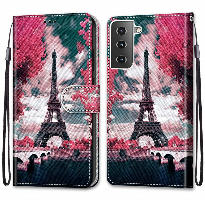 Samsung Galaxy S21 Plus 5G fodral Paris i blommor
