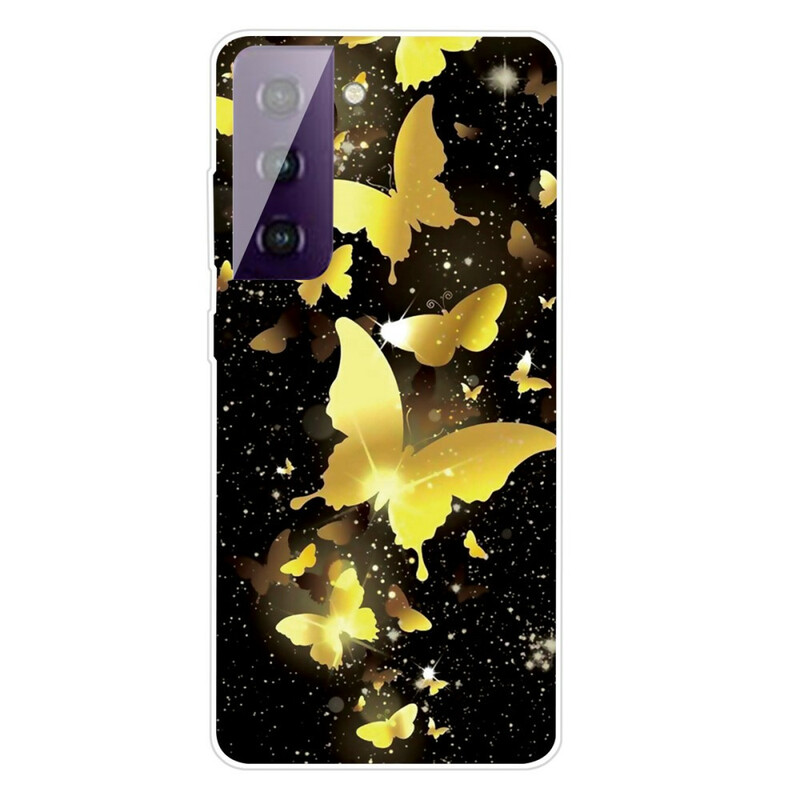 Samsung Galaxy S21 5G fodral Vackra fjärilar