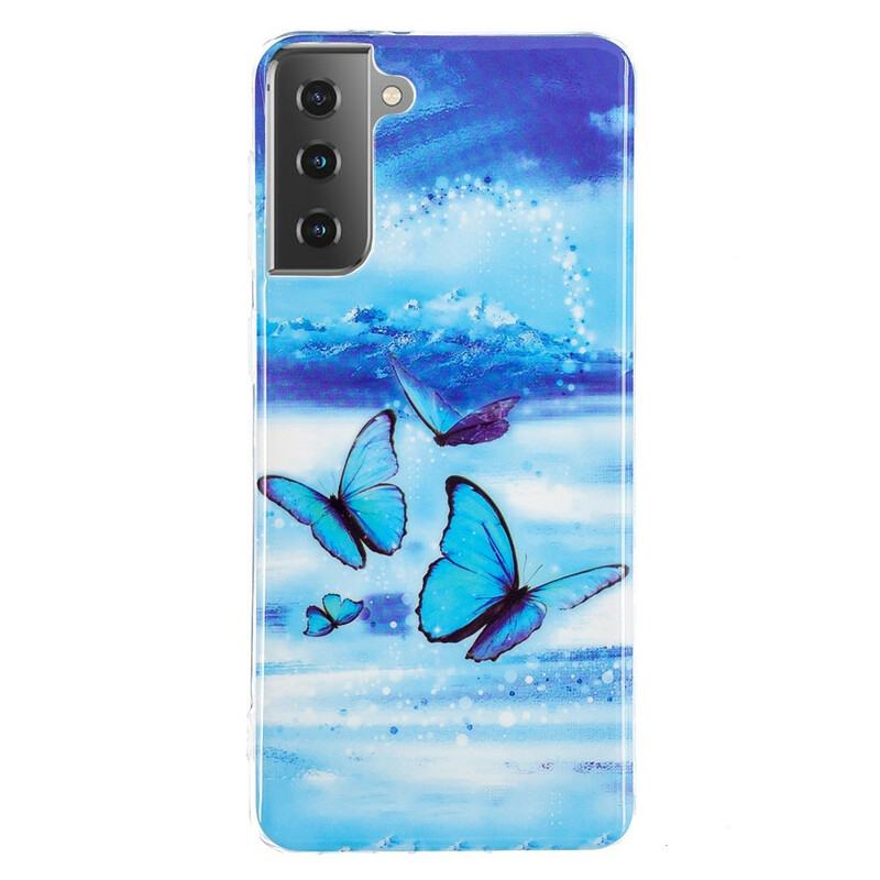 Samsung Galaxy S21 5G Series Butterfly SkalFluorescent