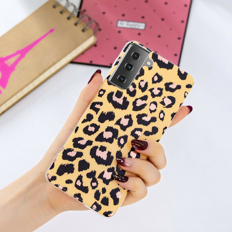 Samsung Galaxy S21 5G Marble Leopard Style Case