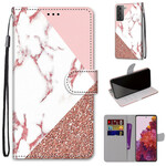 Samsung Galaxy S21 5G Triangle Marble Glitter Case