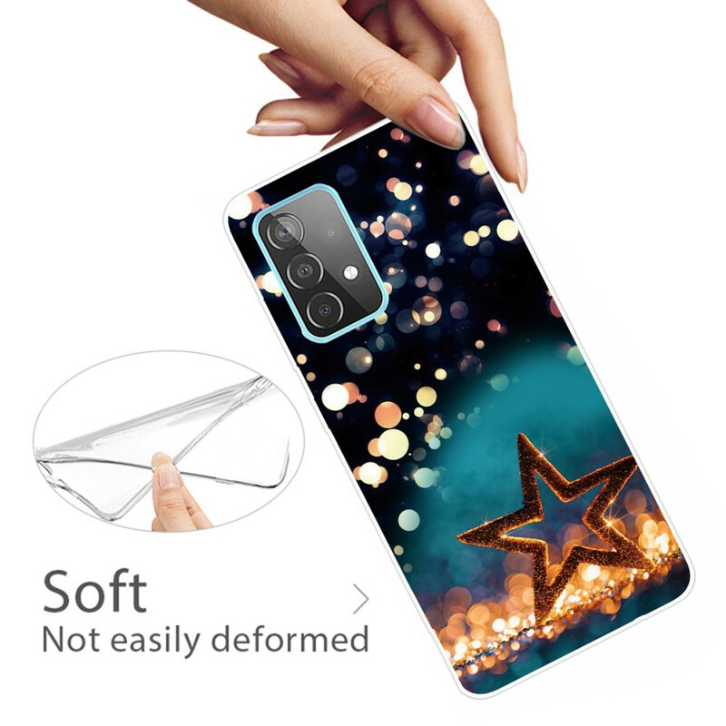 Samsung Galaxy A72 5G Flexibelt stjärnfodral