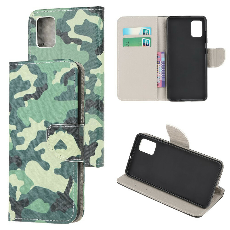 Samsung Galaxy A52 5G militärfodral i kamouflage