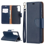 Samsung Galaxy S21 5G fodral Lychee Oblique Flap Samsung Galaxy S21 5G fodral Lychee Oblique Flap