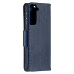 Samsung Galaxy S21 5G fodral Lychee Oblique Flap Samsung Galaxy S21 5G fodral Lychee Oblique Flap