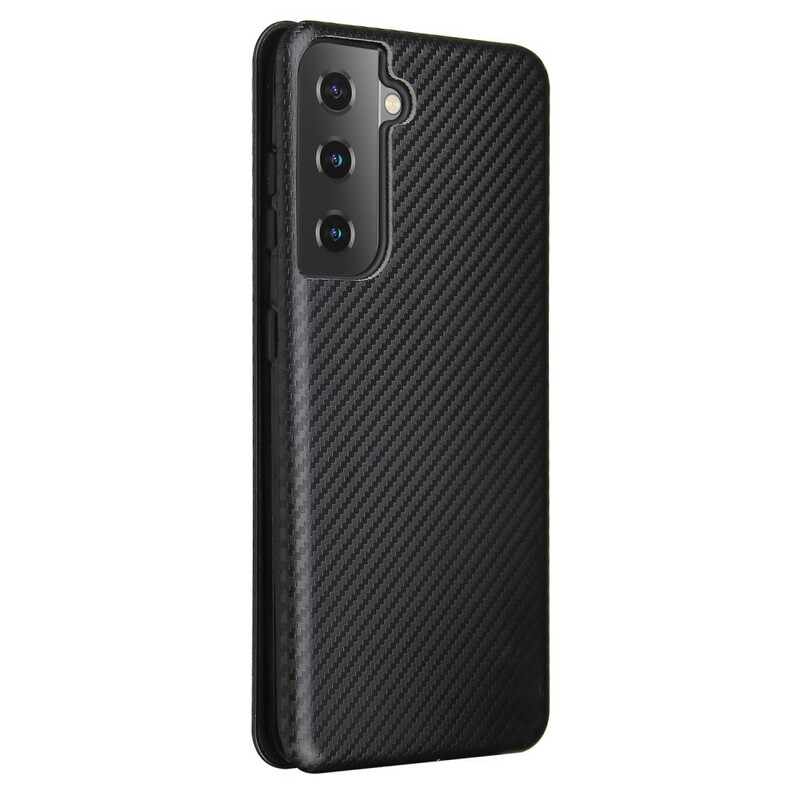 Flip Cover Samsung Galaxy S21 5G Carbon Fiber